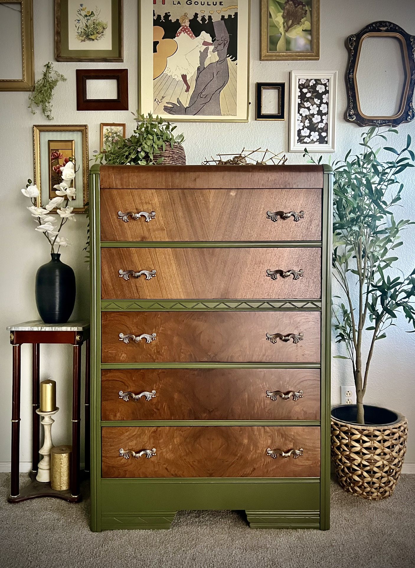 Art Deco Waterfall Dresser