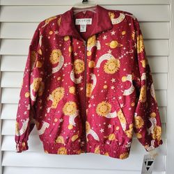Celestial Zip Up Jacket Sz Petite Small
