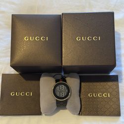 Brand New I-Gucci watch 2.5 carat Natural Diamonds with box and papers
