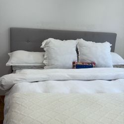 Grey King Bed Frame