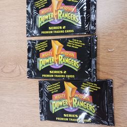 Original Factory sealed authentic Mighty Morphin Power Ranger cards from 1994