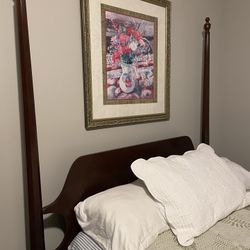 Craftique double solid wood bed