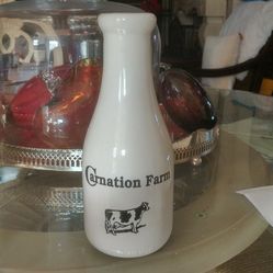 Porcelain milk bottle