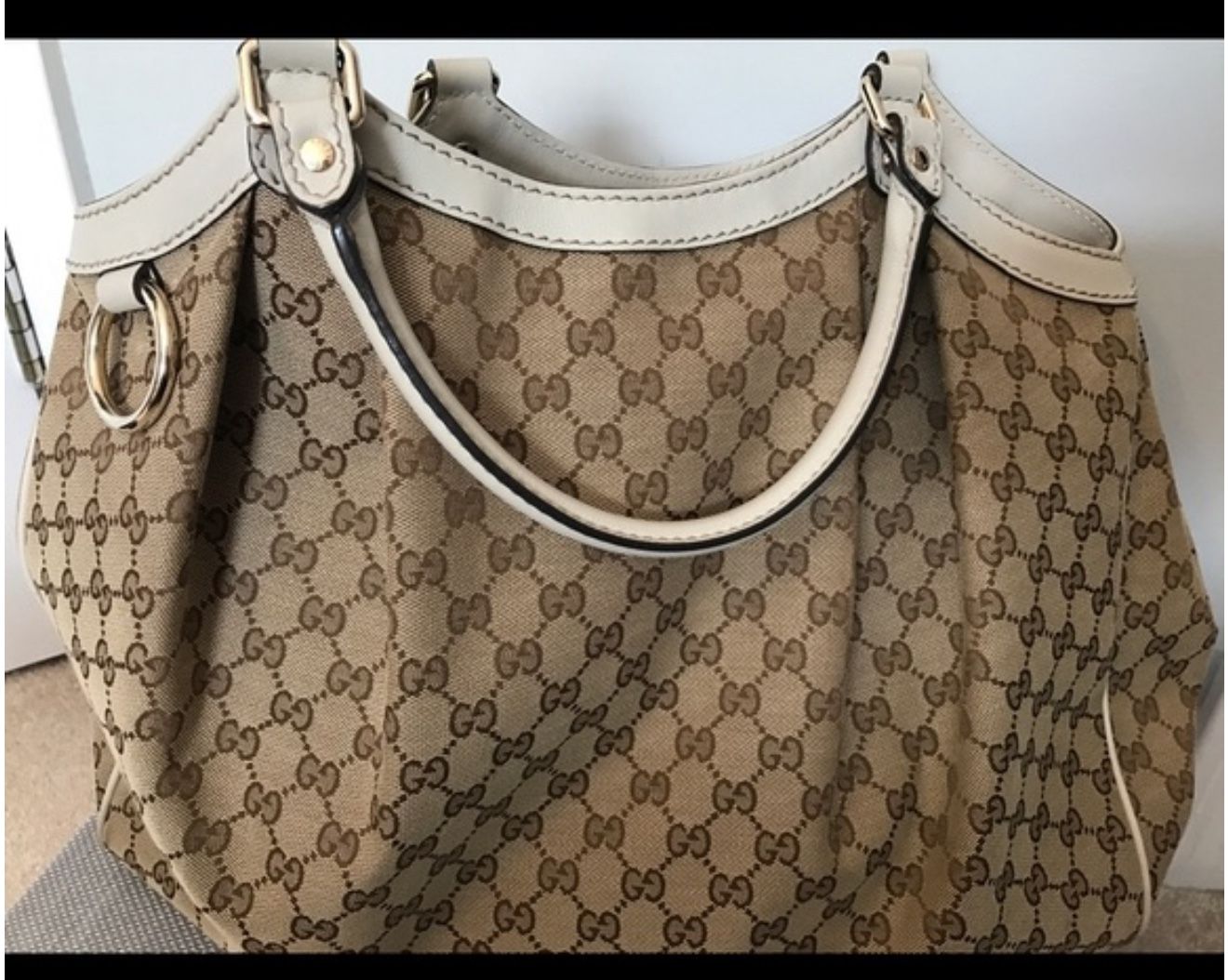 Gucci Monogram Medium Sukey Tote Off