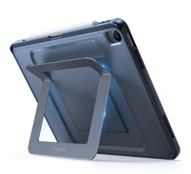 TORRAS Ostand K1 Guardian for iPad Air 13 inch Case M4/M3/M2, Black Adjustable Viewing Angles, Stable Writing & Typing, Apple Pencil Holder with Charg