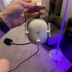 White Razer Gaming Headset In Perfect Condition