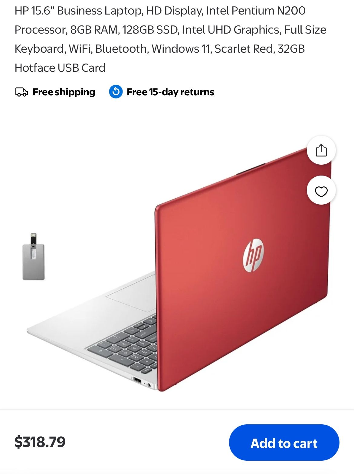 HP 15.6'' Business Laptop