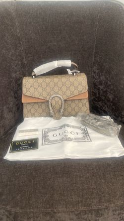 GG Supreme Monogram Super Mini Dionysus Shoulder Bag Taupe