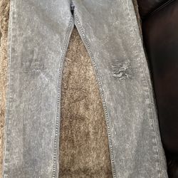 Levis 511 Mens Jeans Light Grey W34 L34 Vintage Denim WPL423 CA00342