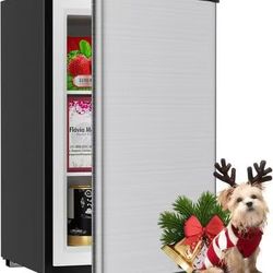 ❤️‍🔥 3.6 Cu Ft Upright Freezer, Freestanding Mini Freezer - Silver $ 120❤️‍🔥