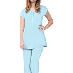 Short Sleeve Womens Pajamas (Nature's Breeze) Bamboo Pajamas Sleep Set