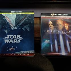 4K Blu-rays (The Rise Of Skywalker and The Fifth Element)