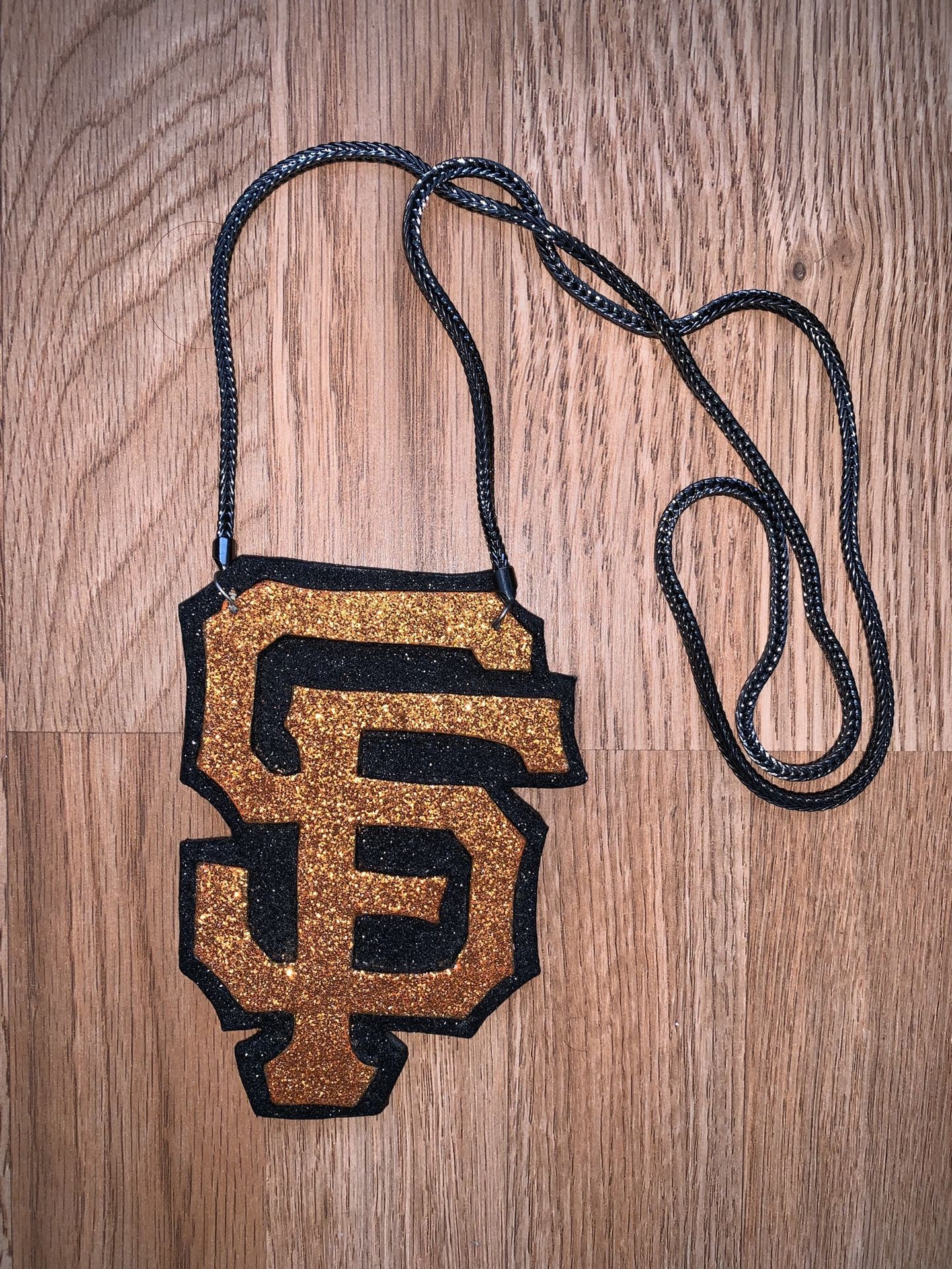 SF Giants clay candy chain made by Jerm Jilla