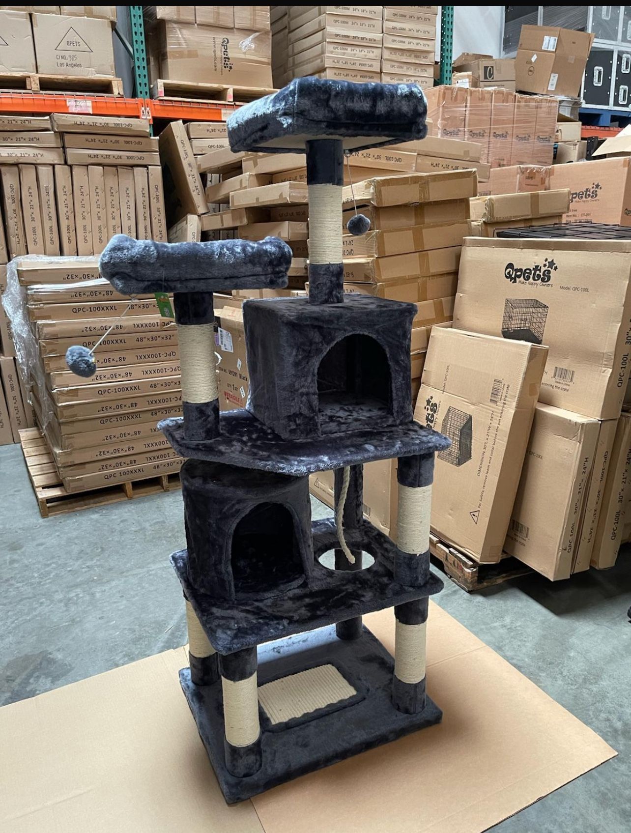 Dark Gray Cat Tree