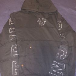 Black true religion hoodie