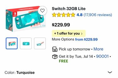 Nintendo Switch lite with many games