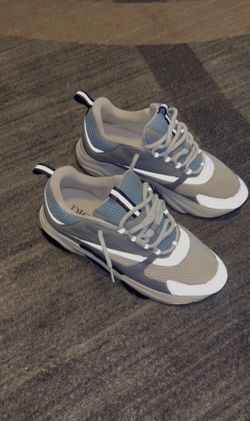 White Blue Grey Sneakers