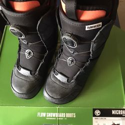 Kids Boa Snowboard Boots Size 3