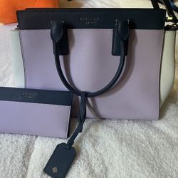 Kate Spade, Purple and Blue Medium Purse 