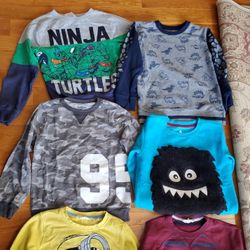 Boys H&M Lands End Oshkosh Sweatshirts Shirts Size 8