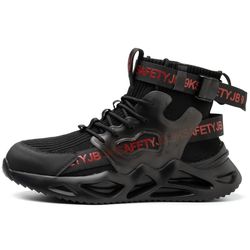 Mens Safety Shoes Steel Toe Work Boots Anti-slip Anti-puncture Breathable Sneake