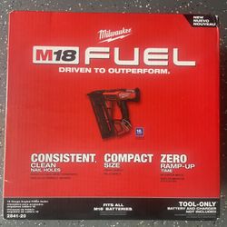 Milwaukee Fuel M18 16 Gauge Finish Nailer