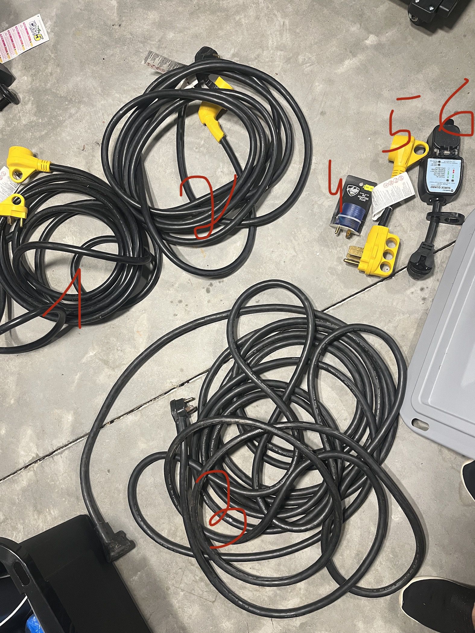 RV camper Power Cables