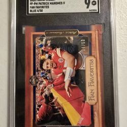 2020 PANINI LEGACY FF-PM PATRICK MAHOMES II FAN FAVORITES  BLUE 4/50