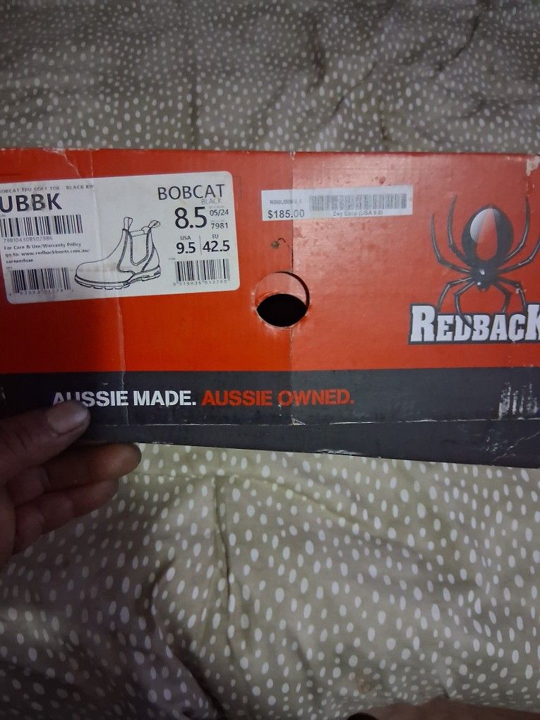 Redback Boots Australia Zise 8 USA 9 Brand New