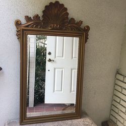Vintage Shell Motif Mirror