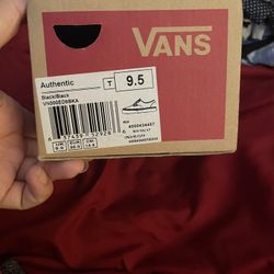 9.5c Black Vans 