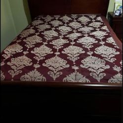 Queen Bedroom Set Cherry Color 