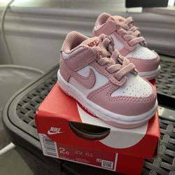 Nike Baby Shoes - Size 2C - Pink/White - Like New