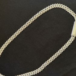 Moissanite Diamond chain 24in 10mm