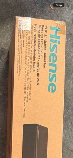 Hisense 25.6 2.1 channel sound bar- brand new