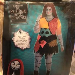 Disney Nightmare Before Christmas Sally Halloween Costume Size 2xl (18-20) 