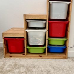 IKEA Storage With Boxes