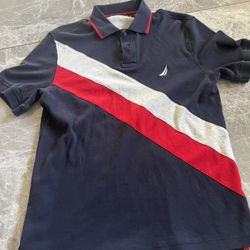 Nautica Button Up Polo Shirt 
