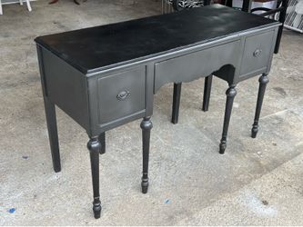 Antique vanity and stool