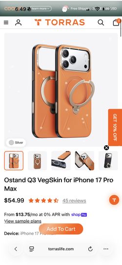 Torras Iphone 17 Pro Max Case 