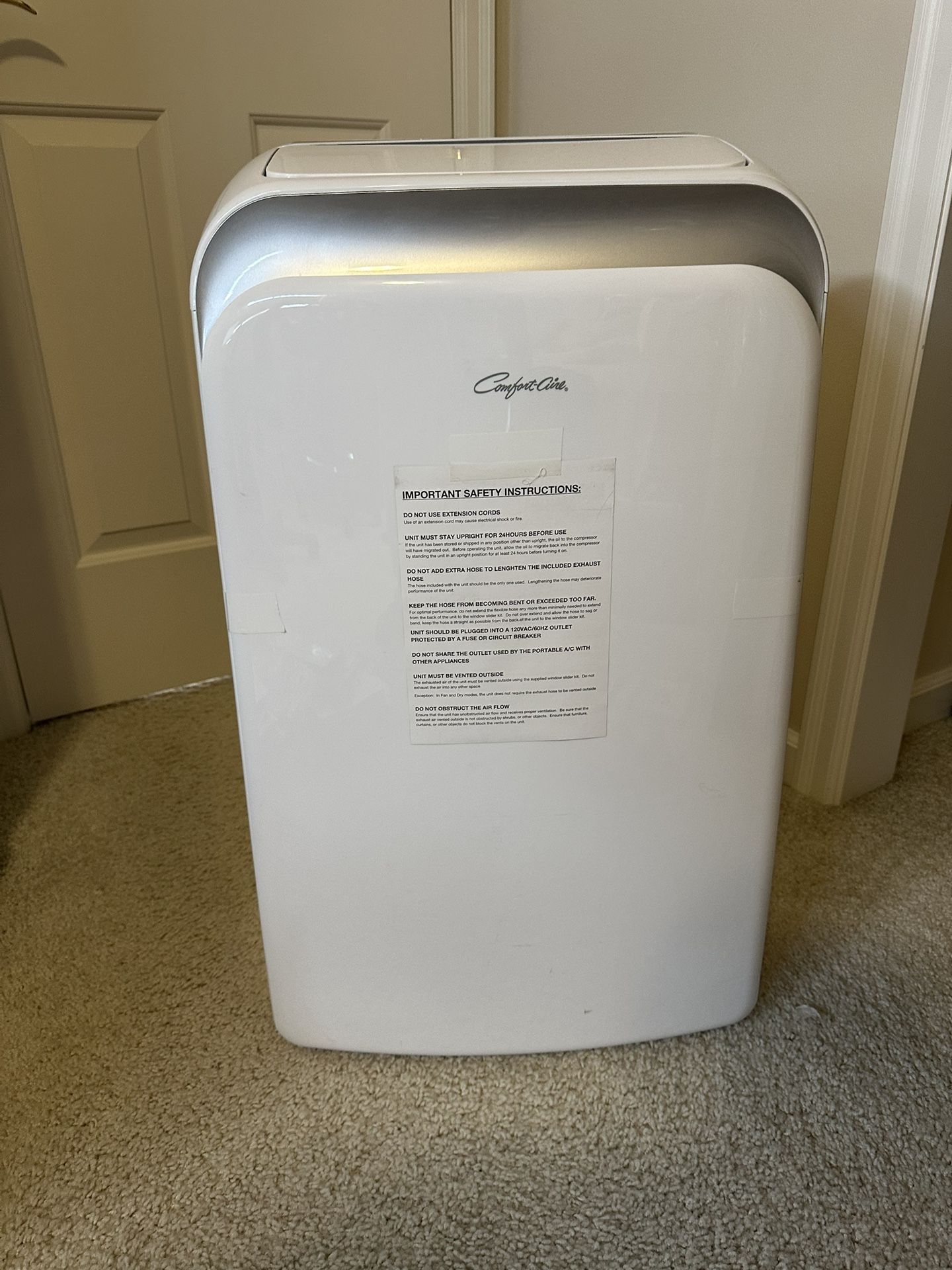 Comfort Aire Portable AC Air Conditioner PSH-141A