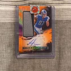Aidan Hutchinson Rookie Autograph.