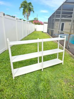 White Plastic Shelves