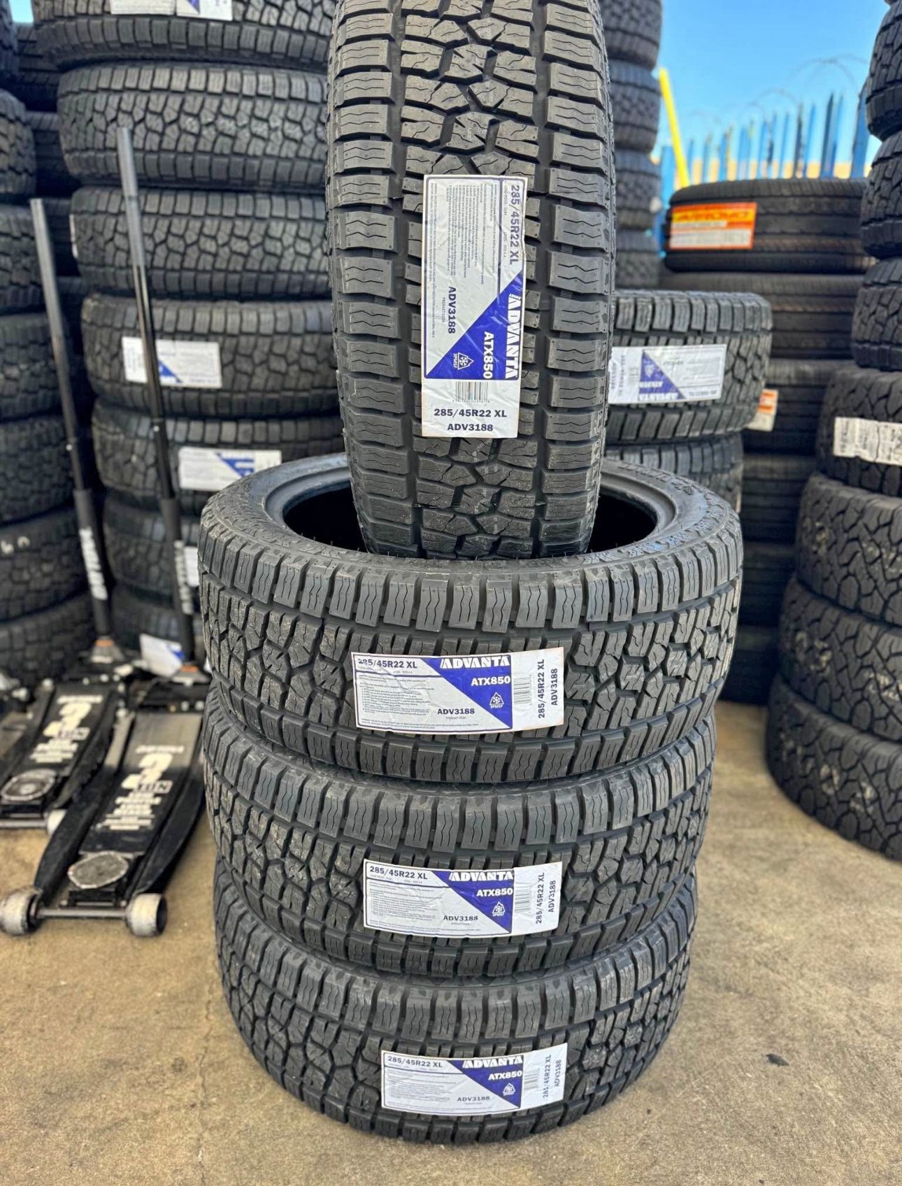 285/45R22 Advanta All Terrain Todo Terreno Set Installed And Balanced