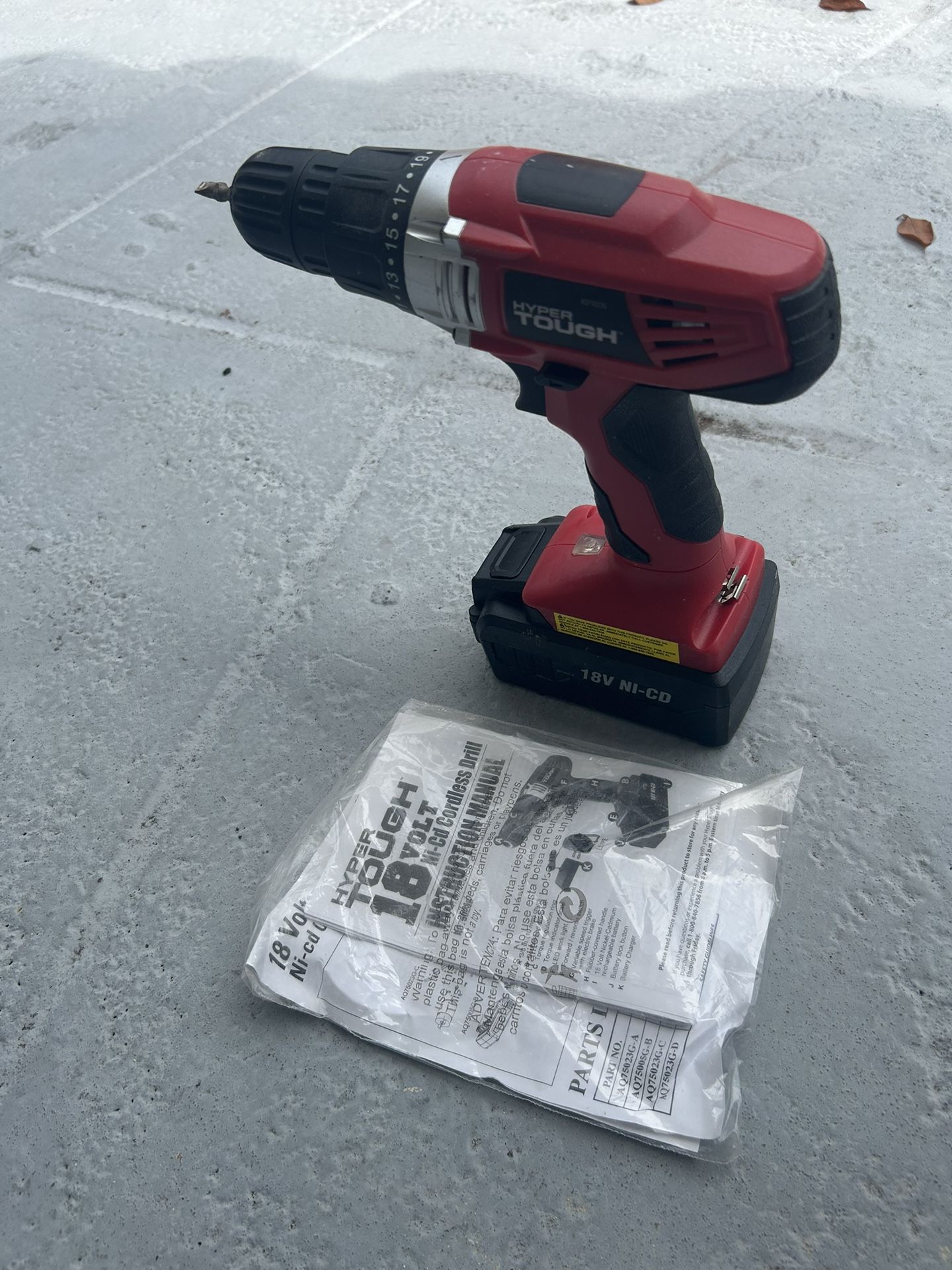 18 Volt Hyper Tough Drill