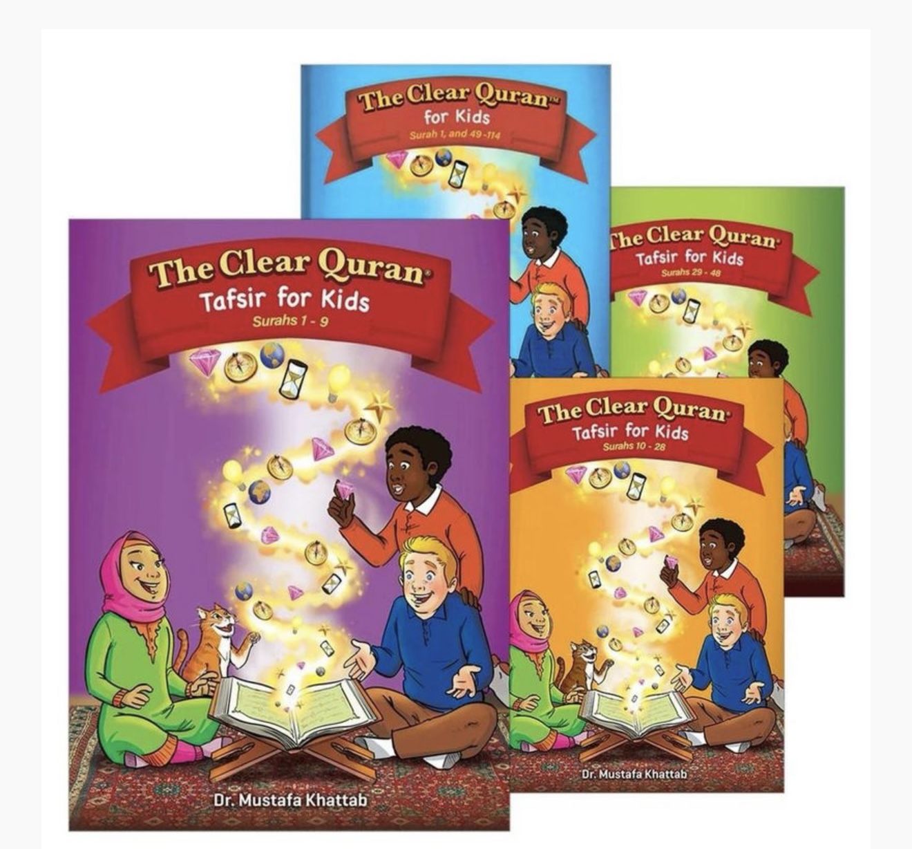 New, The Clear Qur’an - Tafsir For Kids Set (Hardback) 