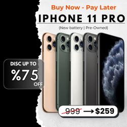 📱 iPhone 11 Pro 5.8” (Unlocked, Used + New Battery) – Now $259! Save 75% 🔋