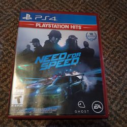 Need For Speed - Sony PlayStation 4 PS4 Hits version NO Manual Video Game