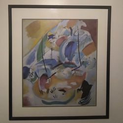 Wassily Kandinsky Vintage Poster of Improvisation 31 Framed