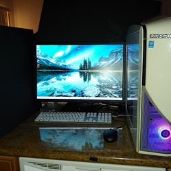 White Budget gaming PC Tower i5 GeForce 960 16gb RAM 1tb Storage Windows 11 WiFi 6